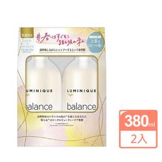 【LUX 麗仕】日本限定版 BALANCE 深層保濕洗護髮試用套組(洗髮精380g+護髮素380g)