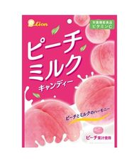 +東瀛go+ LION 獅王 水蜜桃牛奶風味糖 57g 白桃 桃子 果汁水果糖  硬糖 日本必買
