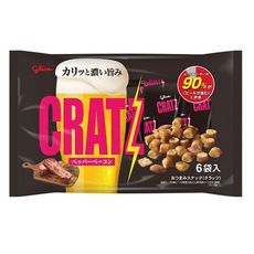 +東瀛go+ 固力果 glico CRATZ 胡椒培根風味杏仁脆餅 6袋入 下酒零食 啤酒 日本必買