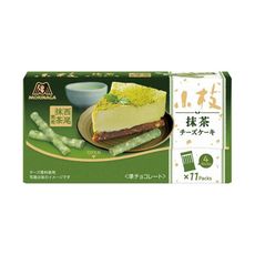 +東瀛go+ 森永 小枝 抹茶起司蛋糕風味餅乾棒 盒裝 11袋入 西尾抹茶 MORINAGA 日本必