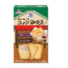 +東瀛go+(特價)森永 客美多 Komeda's 珈琲店 紅豆夾心餅乾 8入盒裝 小倉紅豆夾心餅