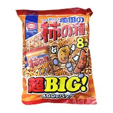 +東瀛go+超BIG 大袋 龜田柿種米果 8袋入 400g 柿之種 下酒點心 柿之種 花生