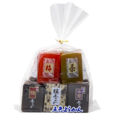 +東瀛go+ 滿屋 五色羊羹 380g 10入 梅子/抹茶/煉紅豆/鹽/小倉紅豆 日本原裝進口