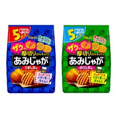 +東瀛go+5袋入Tohato 東鳩 厚切網狀洋芋片 鹽味/海苔風味 厚切洋芋片