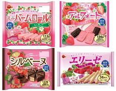 +東瀛go+北日本 草莓季 BOURBON  帆船餅  迷你奶油蛋糕捲 三角蛋糕 捲心酥