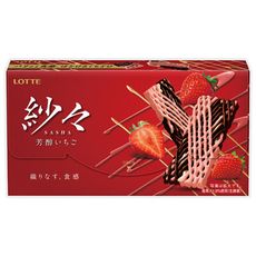 +東瀛go+ LOTTE 樂天 紗紗芳醇草莓可可 66g 草莓 盒裝 可可 可可塊 點心  日本必買