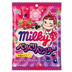 +東瀛go+不二家 FUJIYA PEKO 綜合莓果糖 72g 硬糖 Milky 莓果糖 日本必買