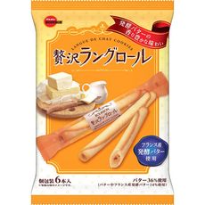 +東瀛go+Bourbon 北日本 奢華奶油餅乾捲 6入 奶油味 蘿蔓捲 捲心酥 蛋捲酥