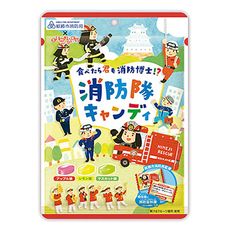 +東瀛go+  扇雀飴 SENJAKU 消防隊綜合水果糖 66g 硬糖 消防隊 水果糖 日本必買