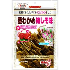 +東瀛go+ MARUESU 梅紫蘇味裙帶菜 大包63g 梅味海帶 醃製裙帶菜 下酒零嘴 日本進口