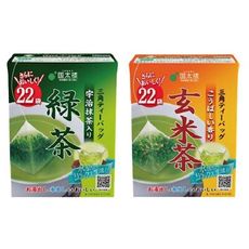 +東瀛go+國太樓 玄米茶 綠茶 立體三角茶包 22袋 44g 冷熱水皆可 100%日本國產茶葉