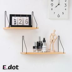 【E.dot】北歐風木質隔板置物架壁架收納架