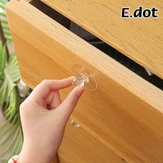 【E.dot】透明晶鑽黏貼把手(4入/包)