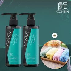 【贈新帛毛巾】2入組  CONTIN 康定 酵素極萃豐盈洗髮乳 300ML/瓶 洗髮精