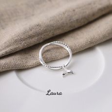 戒指-蘿菈精品Laura- s925 雙線魚尾 添好運 純銀戒指