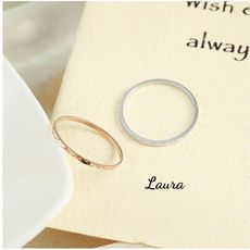 戒指-Laura - s925純銀  戒指(滿天星) 細圈戒指