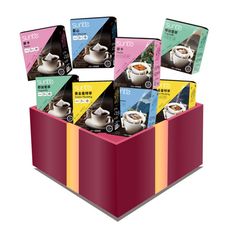 【商鐵咖啡】易泡式4款+濾掛式4款 綜合咖啡組 X8盒 (易泡式每盒5入一份6克/濾掛式每盒5入一份