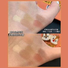 巧克力焦糖奶茶大地色眼影盤珠光啞光大亮片初學者女學生眼影盤