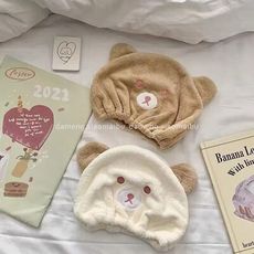 幹發帽超強吸水速幹女可愛小熊兔加厚大號浴帽兒童可愛包頭巾方便