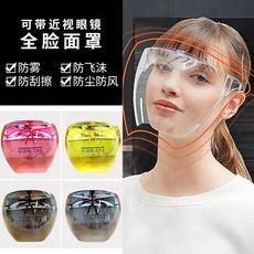 抖音同款 台灣 出貨 護目鏡 全臉 防護 麵屏護臉 頭戴式 防飛沫 隔離 罩 透明 防霧 防曬臉罩