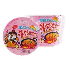 韓國 火辣雞肉風味鐵板炒麵碗麵(奶油白醬風味)105g 泡麵/杯麵 D211469