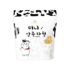 AMORTALS 爾木萄~小乳牛長纖維壓縮毛巾22x22cm(50粒)　毛巾/浴巾/洗臉巾