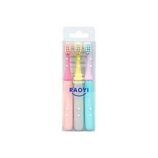 蘑菇超纖細幼童牙刷3入/組 牙刷/牙具/牙線