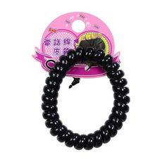Dadaisun 電話線髮束(#872黑色大)1入　髮圈/髮束/髮飾