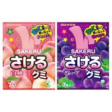 UHA 味覺糖 撕吧水蜜桃味／葡萄味軟糖(32.9g) 團購／糖果 D419605