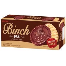 LOTTE 樂天~ BINCH 巧克力餅乾(102g)　餅乾/零食/零嘴 D634439