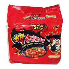 韓國 火辣雞肉風味鐵板炒麵140g x 5包(整袋裝) 2倍辣特別版　泡麵/拉麵/炒麵