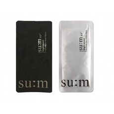 韓國 su:m 37~呼吸泡沫面膜(3ml)黑色／三合一氧氣泡泡面膜(4.5ml)白色D102819