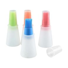 矽膠擠壓式油瓶刷(1入) 顏色隨機出貨 油瓶刷/廚房用品/廚具