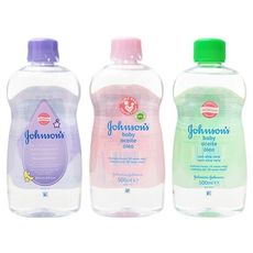 Johnsons 嬰兒潤膚油(500ml) 薰衣草／原味／蘆薈 寶寶按摩油/潤膚油 D249255