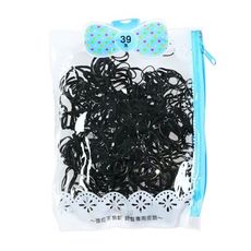 Dadaisun 不易斷皮筋超值包(#475黑小)1包入　髮圈/髮束/橡皮筋
