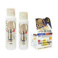 SANA莎娜 豆乳美肌緊緻潤澤化妝水200ml／乳液150ml／夜用乳霜50g 款式可選