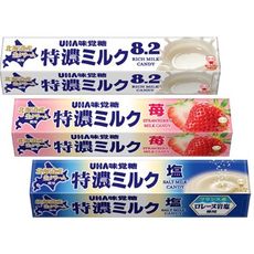 UHA 味覺糖 特濃牛奶糖條(37g) 8.2／草莓味／鹽味 團購／糖果／進口D865761