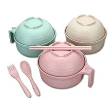 小麥秸稈泡麵碗套組(1組入)  顏色隨機出貨  泡麵碗/泡飯碗/湯碗/保鮮餐盒