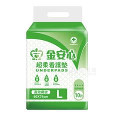來而康 金安心 高效吸收 超柔看護墊 L號 10片一包 一箱10包販售 護墊 尿布墊 看護墊