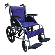 來而康 富士康機械式輪椅 FZK-3500 紫色 弧形(小輪) 手動輪椅 輪椅補助B款 贈輪椅袋