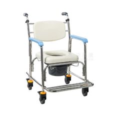來而康 均佳 不銹鋼 洗澡便器椅 JCS-302 加推手 便器椅 便盆椅 洗澡椅 沐浴椅補助