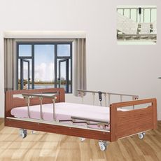 來而康 LEK03三馬達電動床 鋼板木飾 電動床補助 贈床包2中單2桌板1