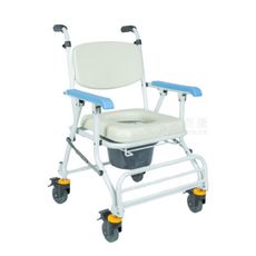 來而康 均佳 鋁合金 可收合 附輪 洗澡便器椅 JCS-208 便器椅 便盆椅 洗澡椅 沐浴椅補助