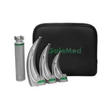 來而康 崇仁 喉頭鏡組 (未滅菌) 6141 光纖 喉頭 硬式 1柄 3葉 光纖型 喉頭鏡