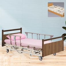 來而康 LEK06 三馬達照顧床 木飾床頭板 電動床補助 贈:床包1中單1