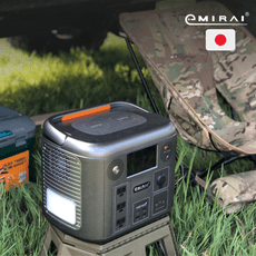 日本e+MIRAI 高機能次世代行動電源1500W  雙無線充電 露營 停電必備 EMR1500