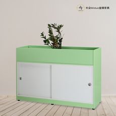 【米朵Miduo】4尺塑鋼花檯 拉門花台 防水塑鋼家具