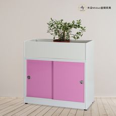 【米朵Miduo】2.7尺塑鋼花檯 拉門花台 防水塑鋼家具