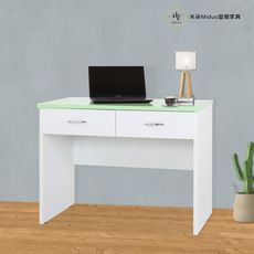 【米朵Miduo】兩抽塑鋼書桌 塑鋼電腦桌 防水塑鋼家具(寬100X深45X高75公分)