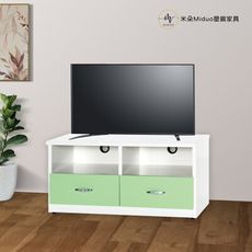 【米朵Miduo】3.3尺兩抽塑鋼電視櫃 收納櫃 防水塑鋼家具